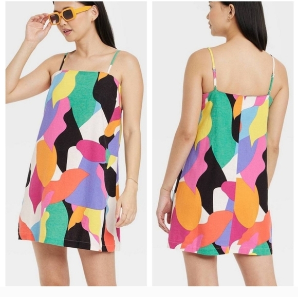 A New Day Colorful Print Dress - Picture 1 of 3